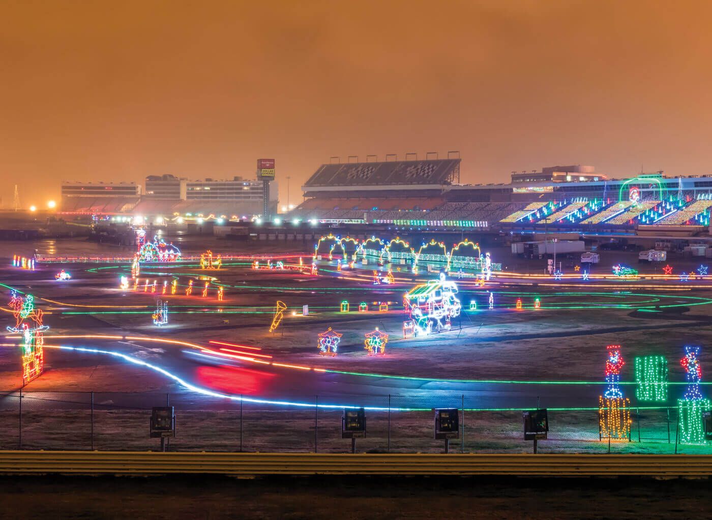 Charlotte Motor Speedway Christmas Lights