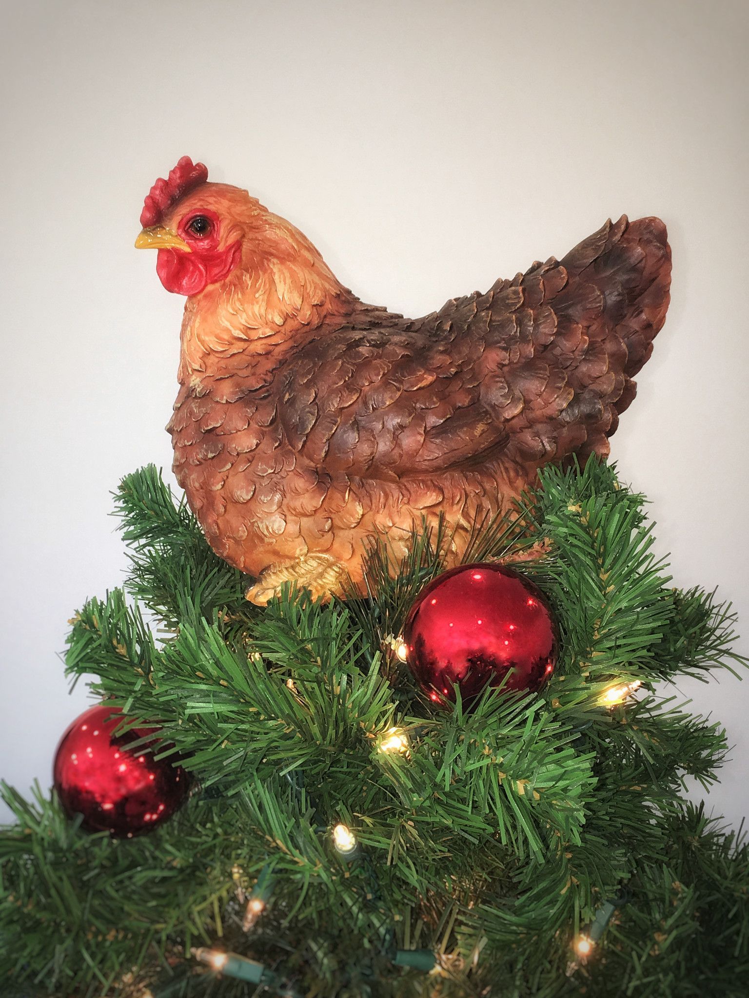 Chicken Christmas Tree Topper Design