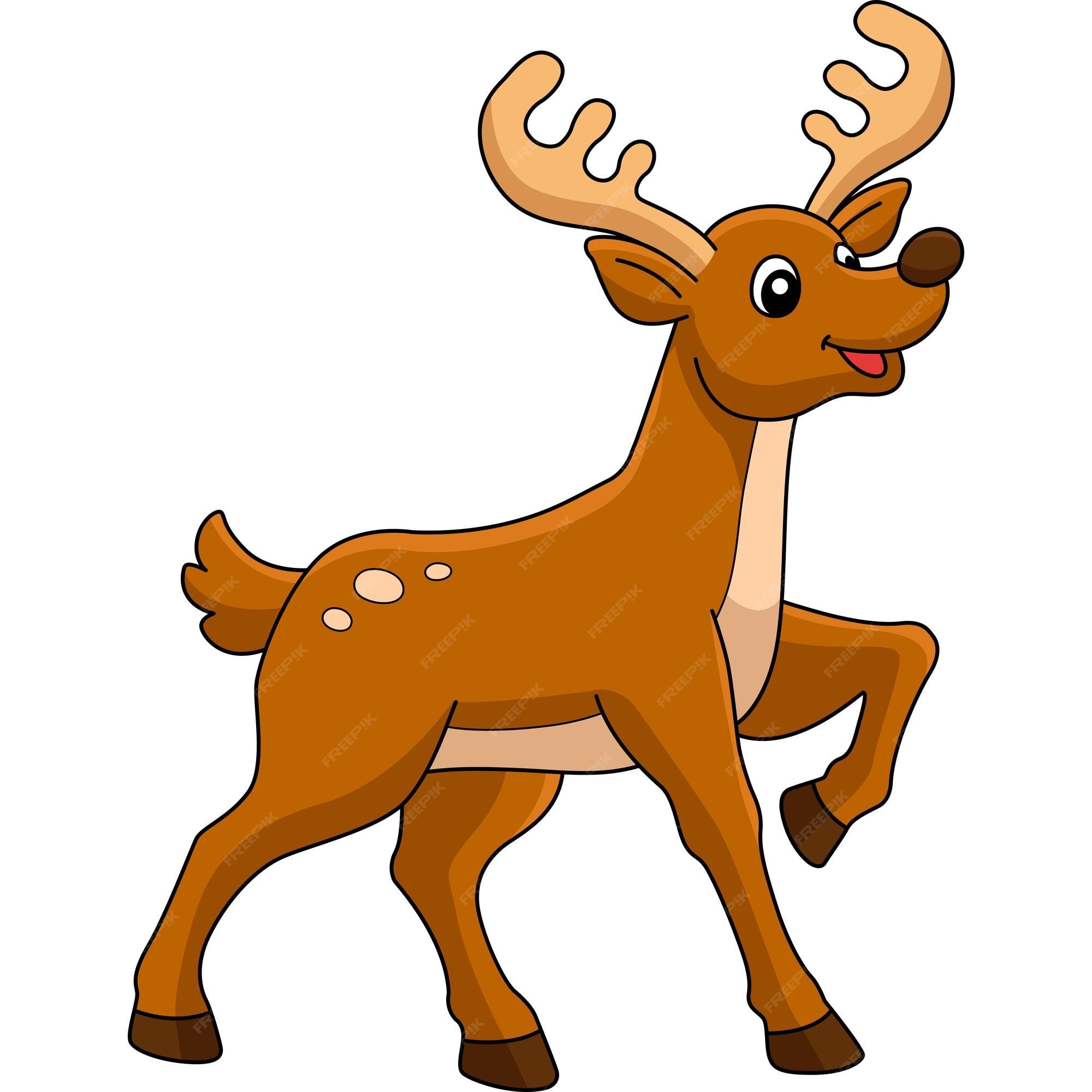 Christmas deer colored