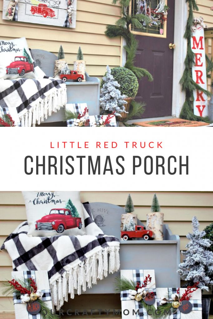 Christmas Little Red Truck Ideas