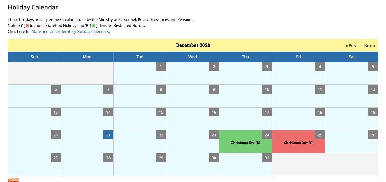 Christmas Not A National Holiday In India