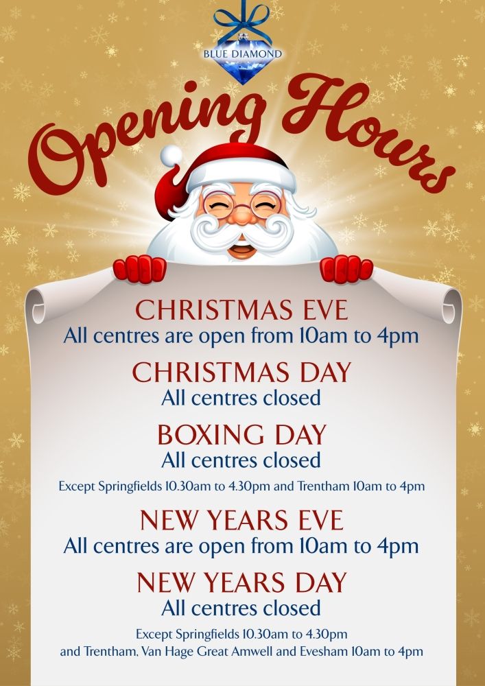 Christmas Opening Hours 2023