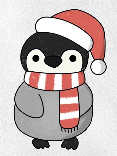 Christmas Penguin Drawing Gallery