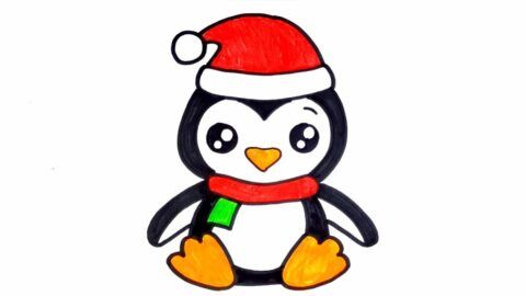 Christmas Penguin Drawing Ideas And Inspiration