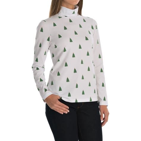 Christmas print turtleneck