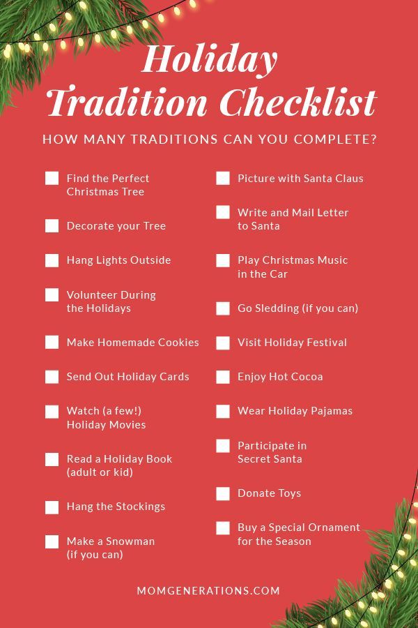 Christmas School Holiday Traditions