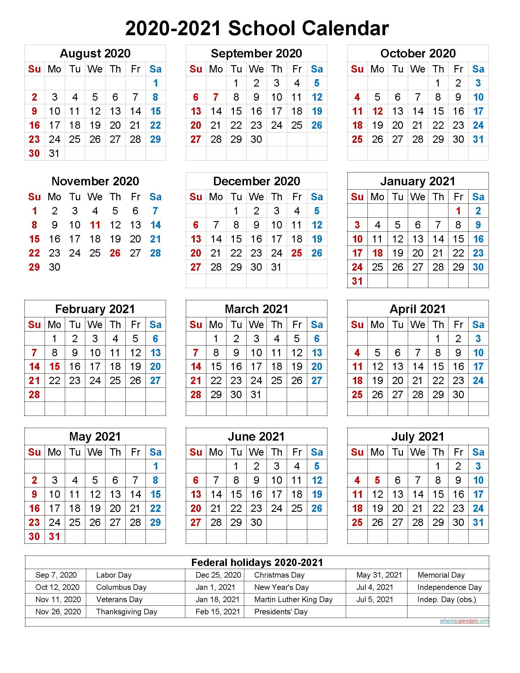 Christmas School Holidays 2021 Dates