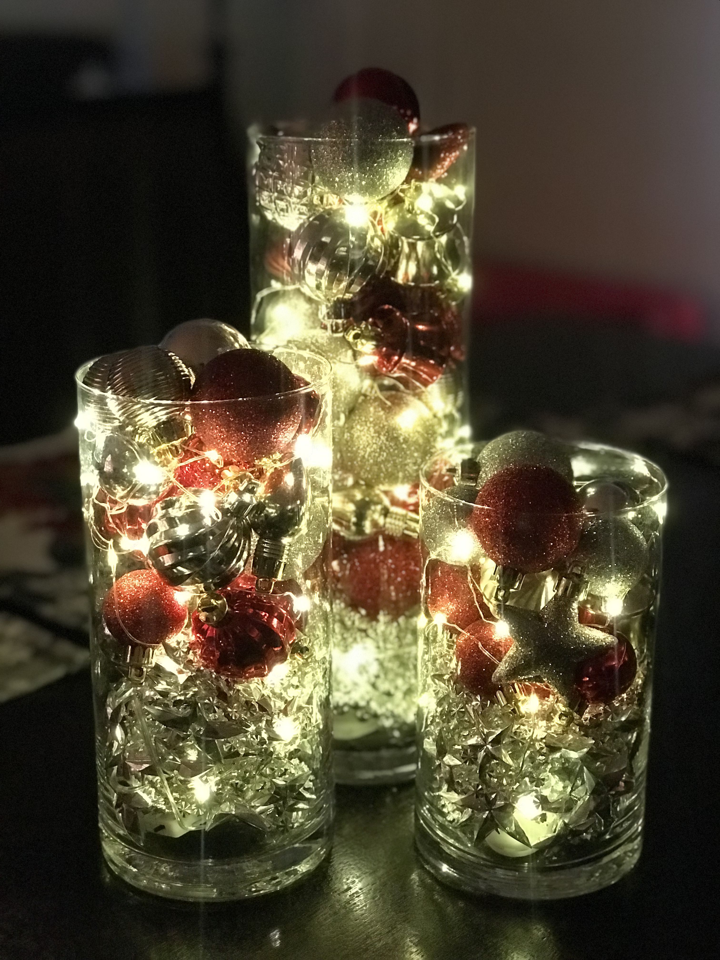 Christmas Table Centerpiece Lights