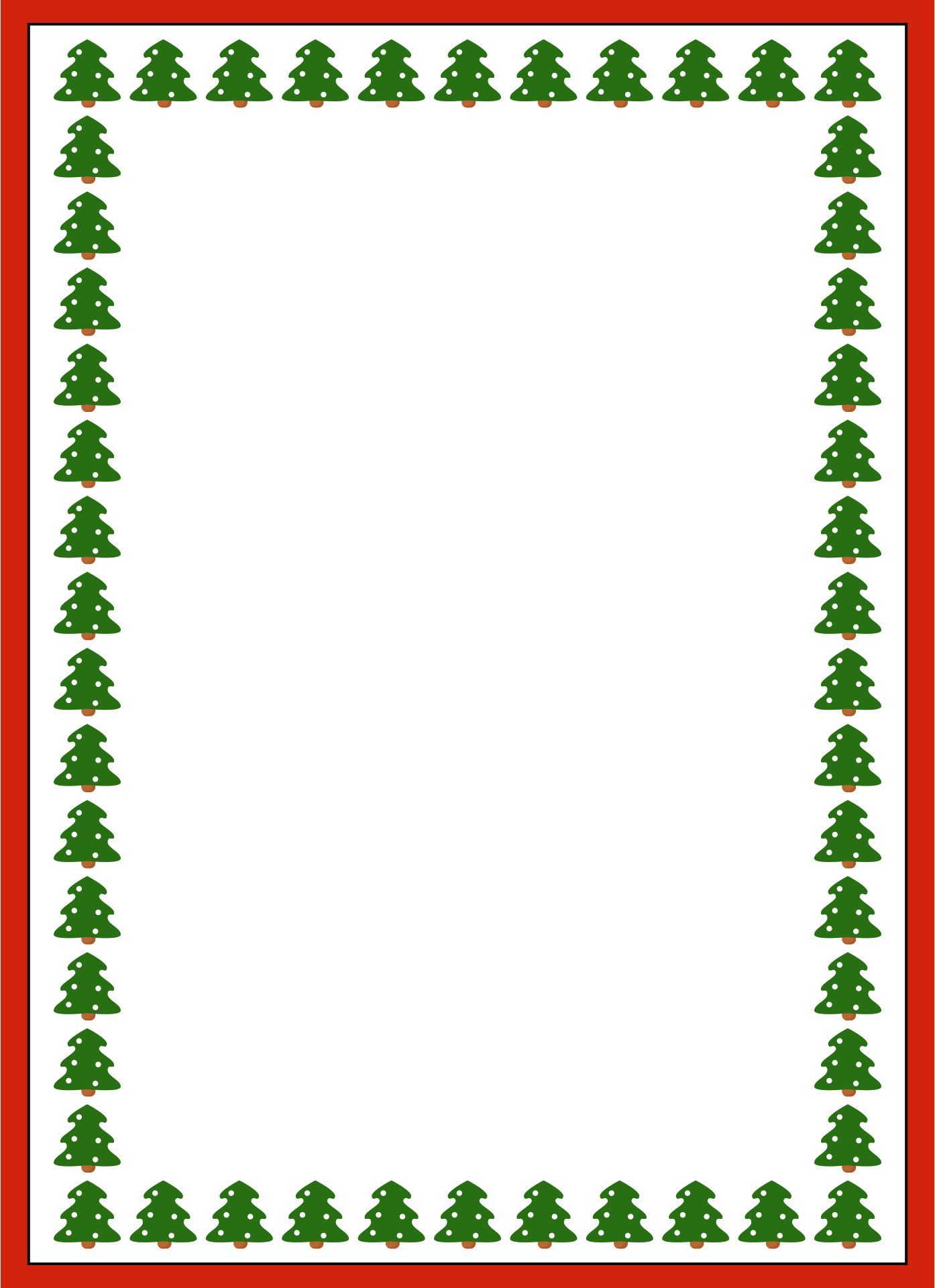 Christmas Tree Border