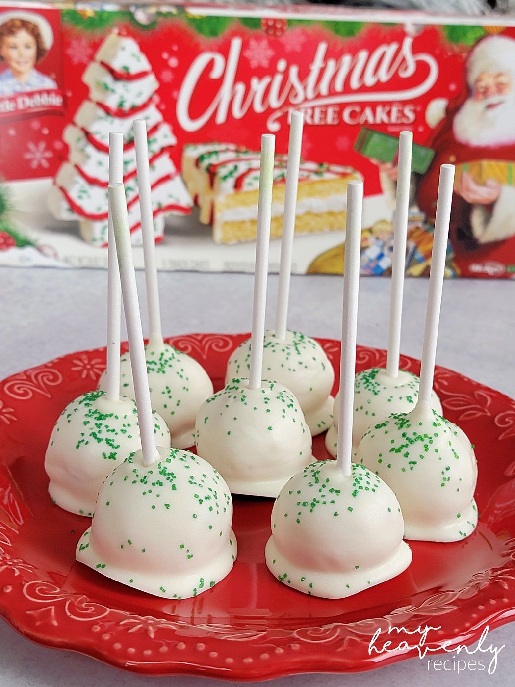 Christmas Tree Cake Pops