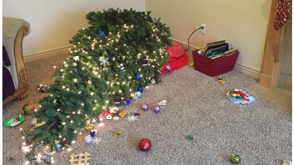 Christmas Tree Decorating Fails