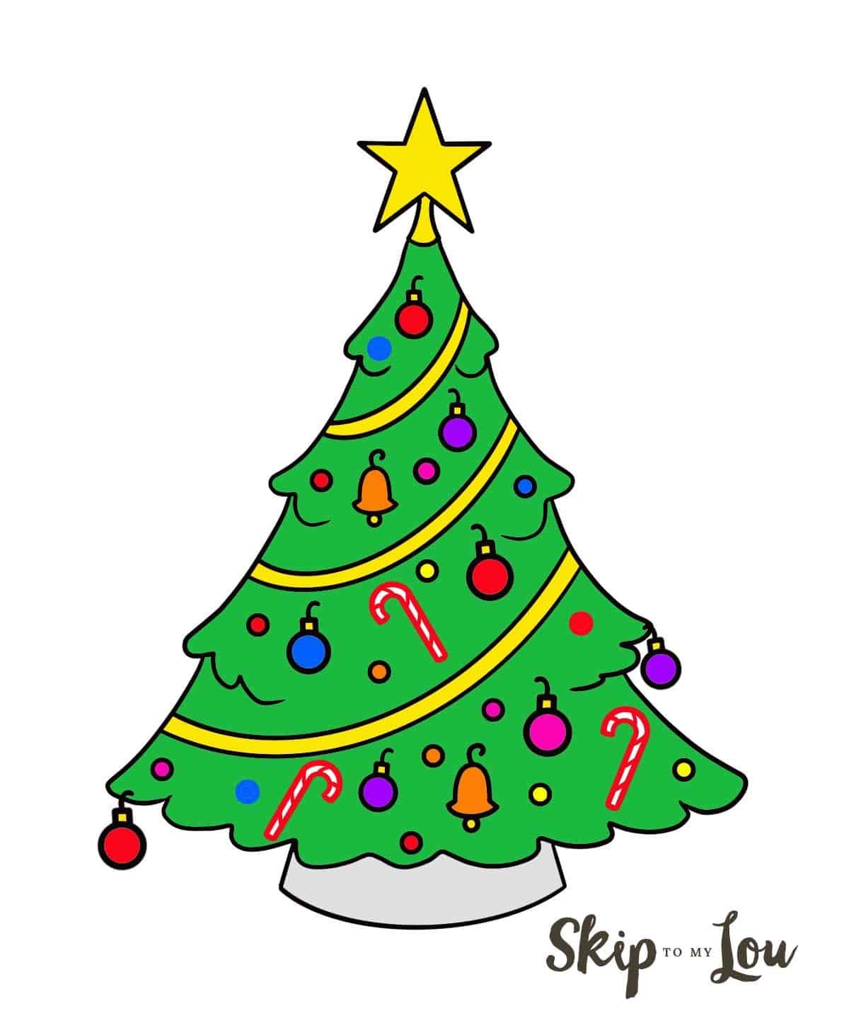 Christmas Tree Drawing Pictures Ideas