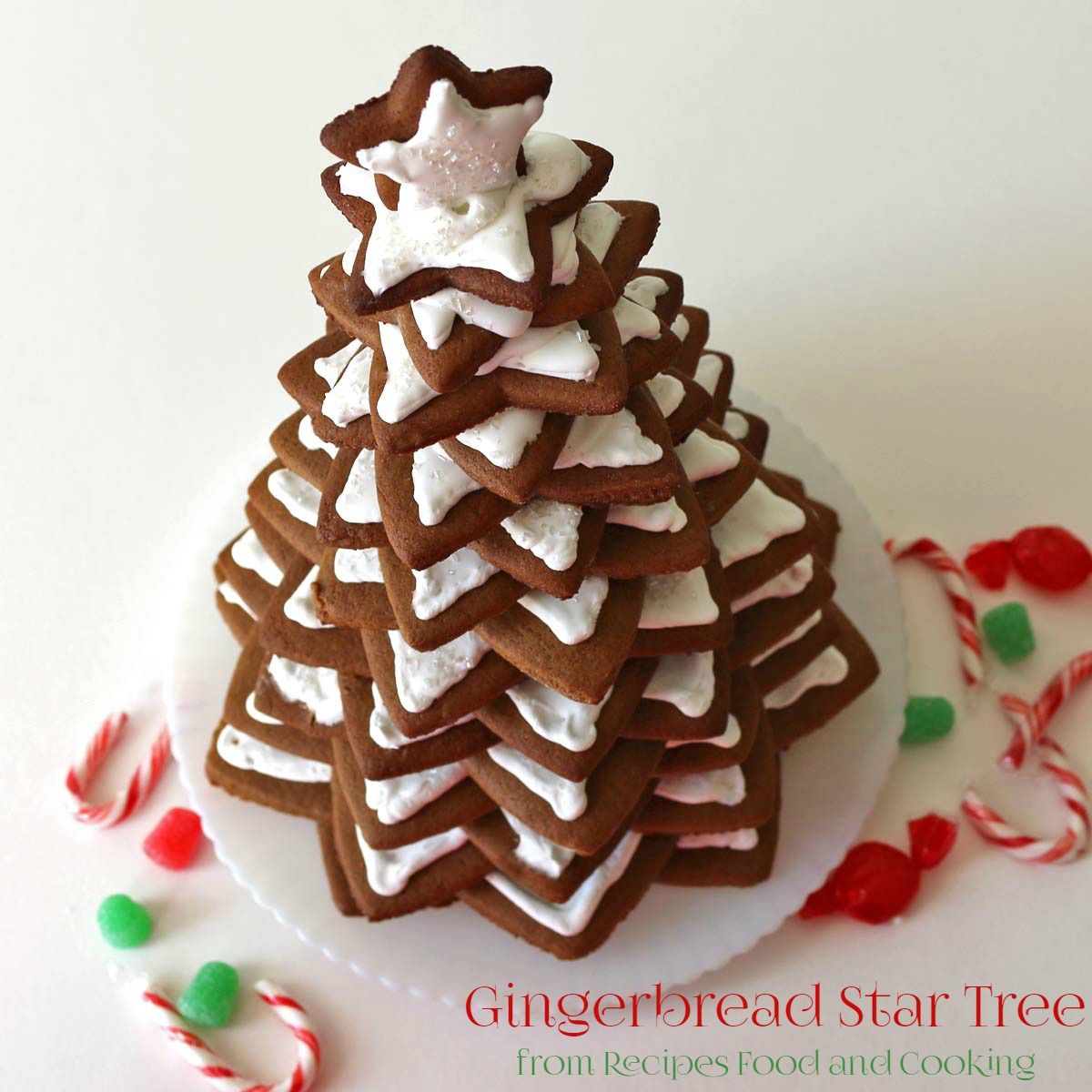 Christmas Tree Made of Gingerbread