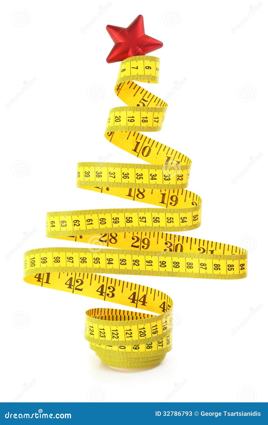 Christmas tree measuring tape