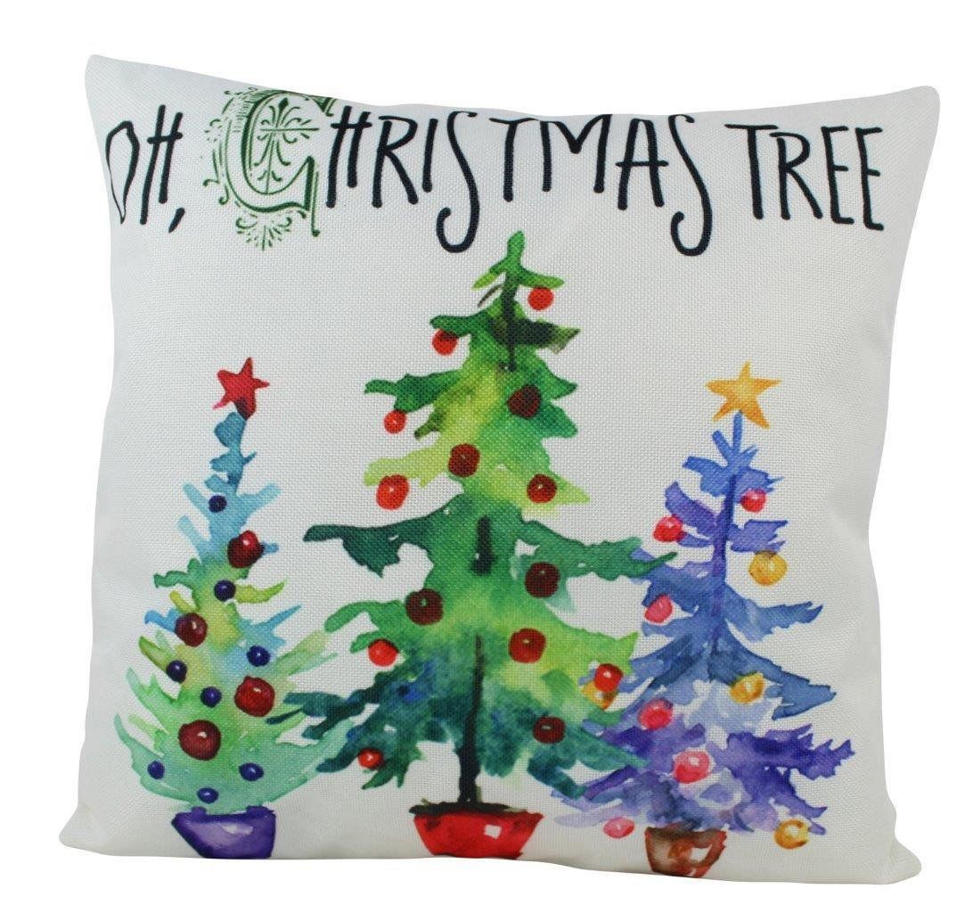 Christmas Tree Pillows Vignette