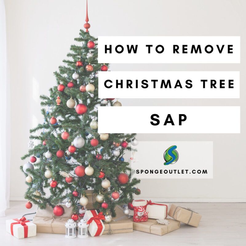 Christmas Tree Sap Removal