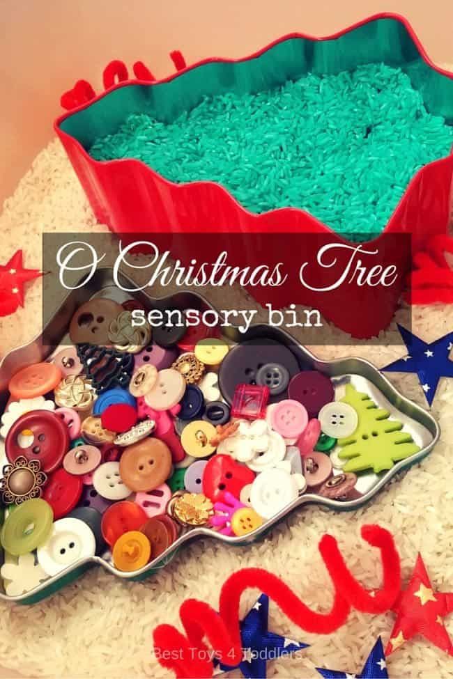 Christmas Tree Sensory Bin