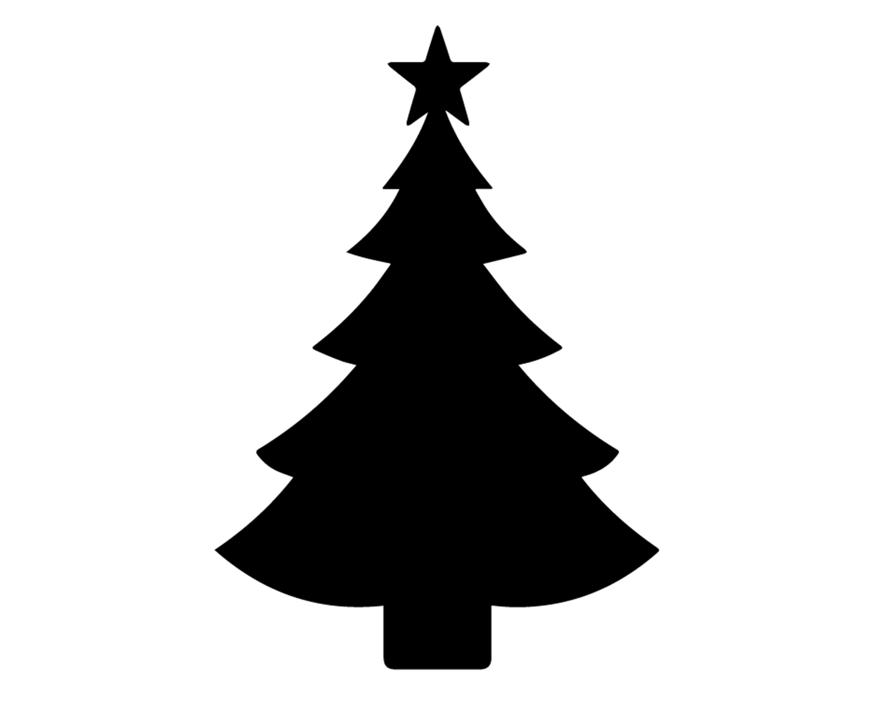 Christmas Tree Silhouette Decal