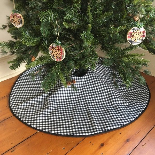 Plaid Flannel Christmas Tree Skirt