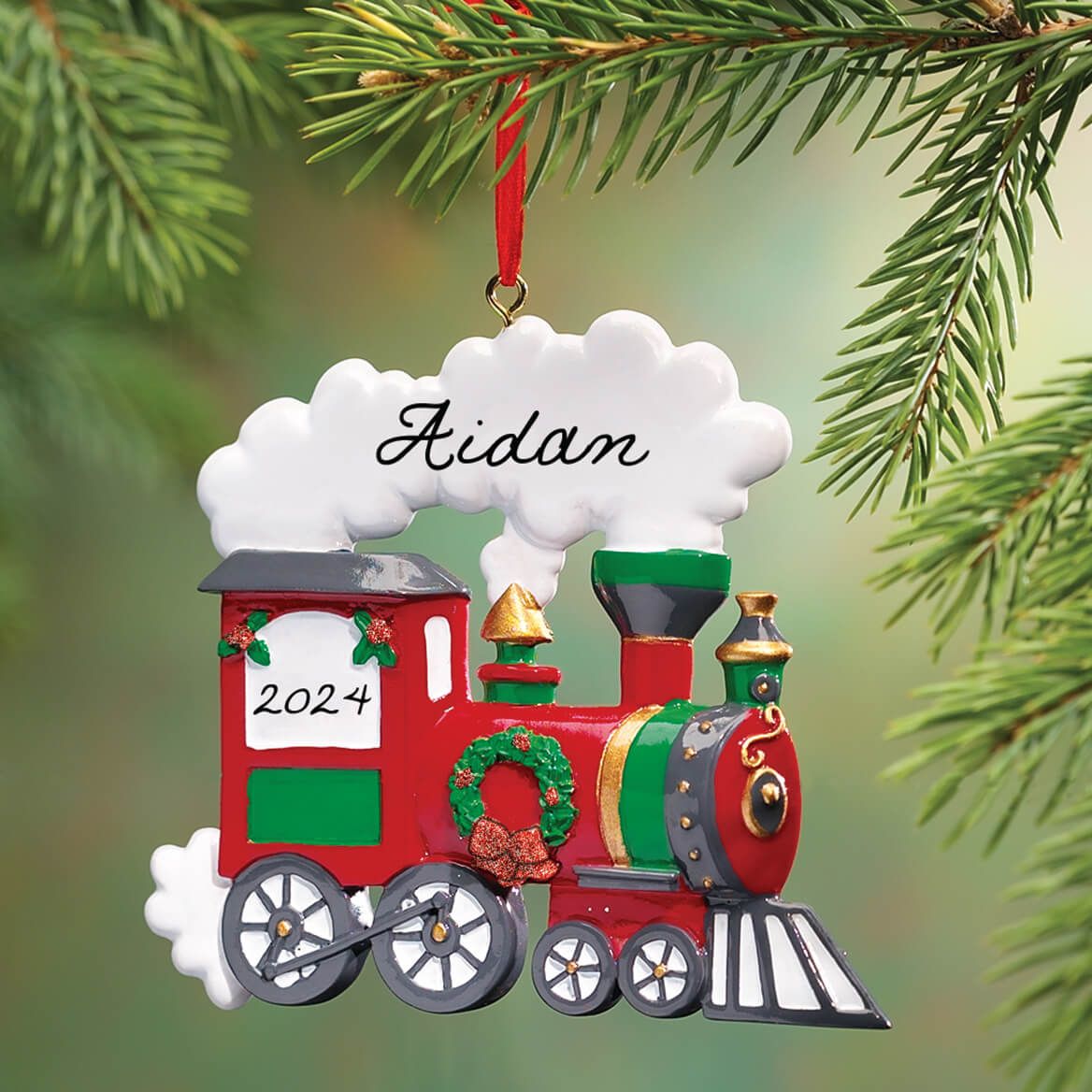 Christmas Tree Train Ornaments