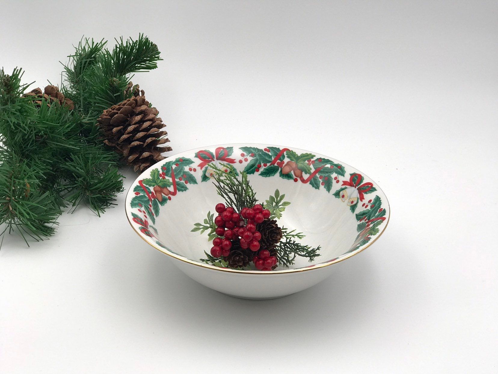 Classic Christmas serving bowls