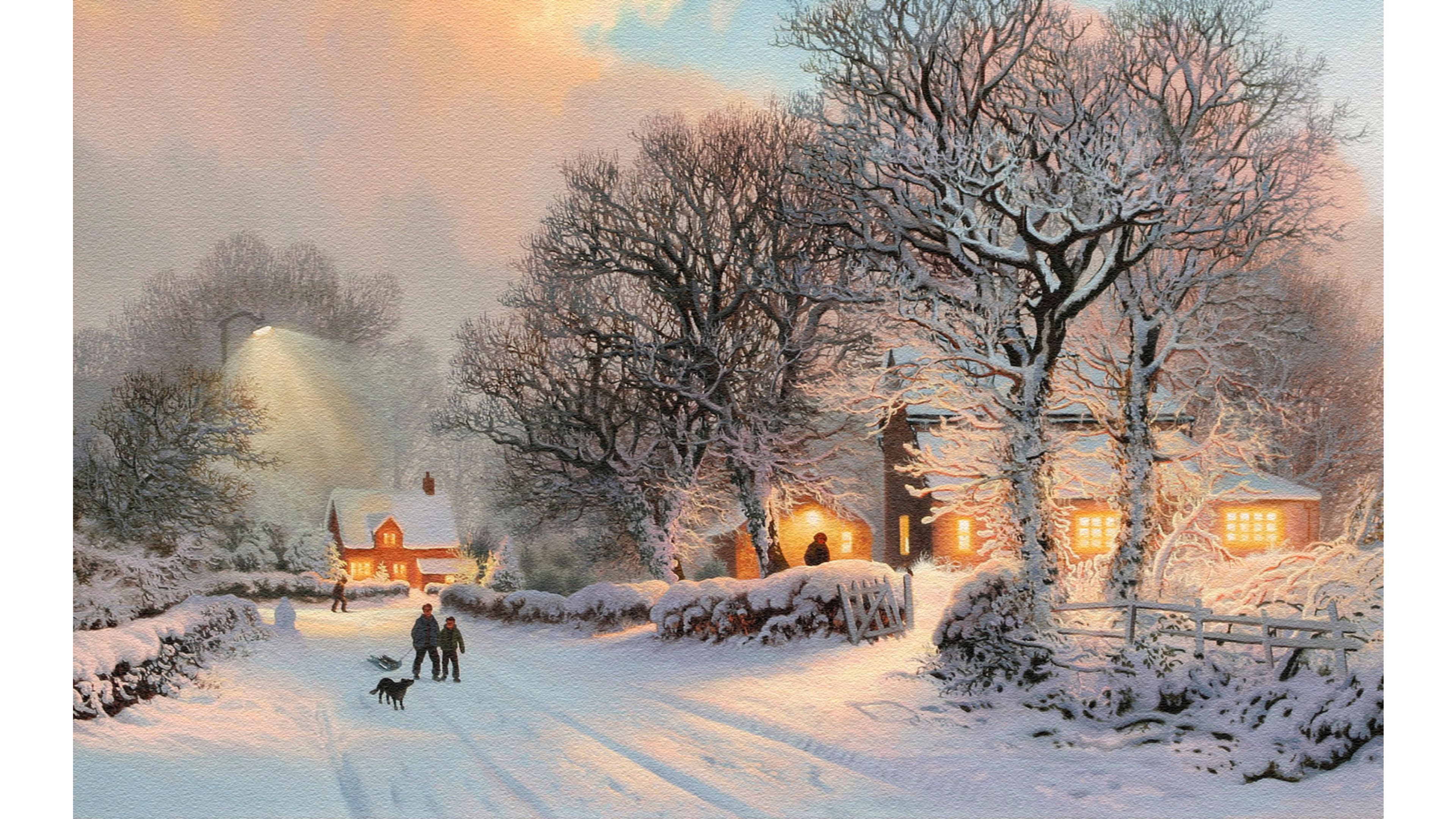 Classic Winter Wonderland Scene