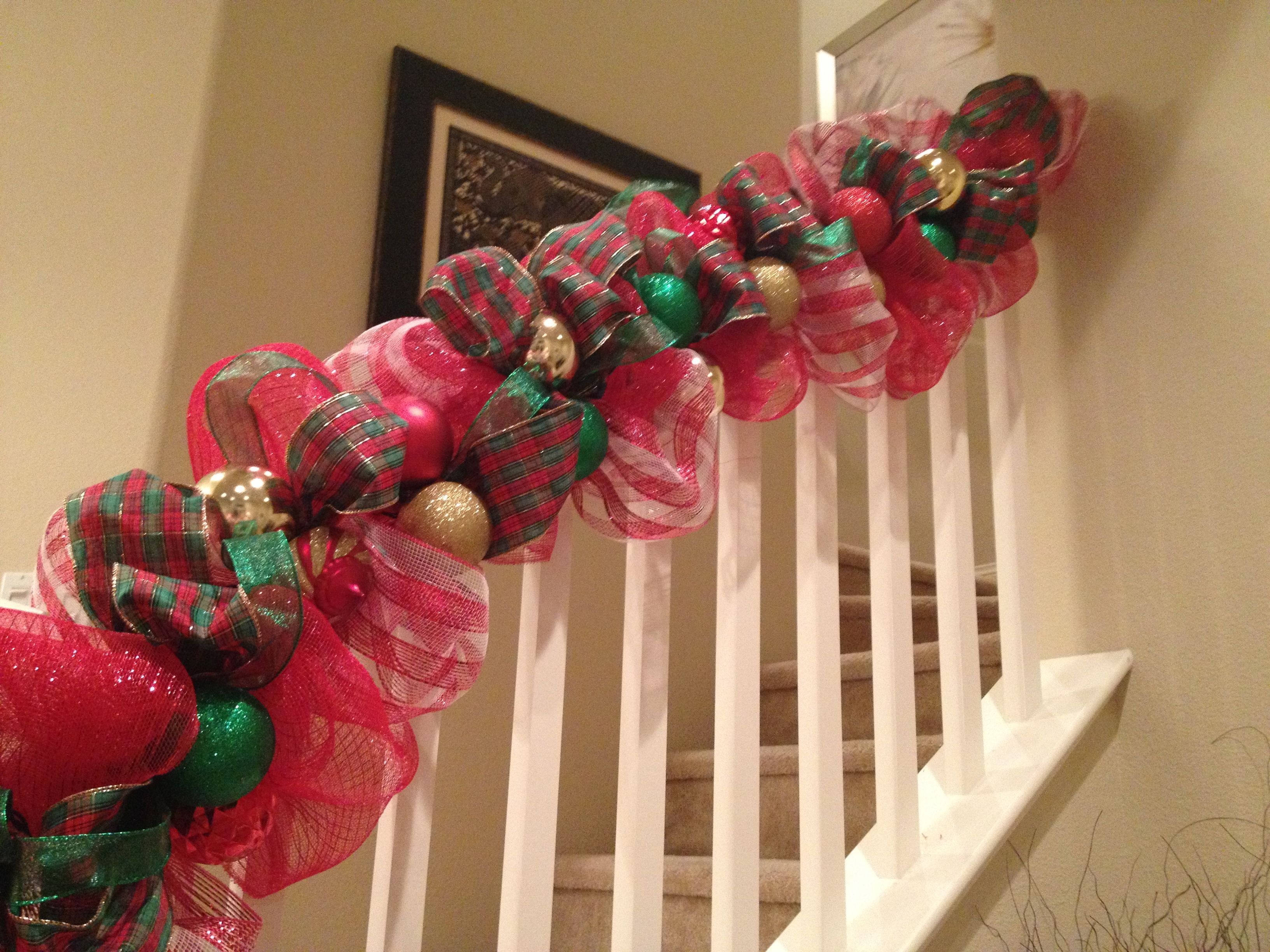 Deco mesh ribbon ornament ideas