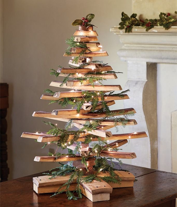 Decorating Barrel Stave Christmas Tree