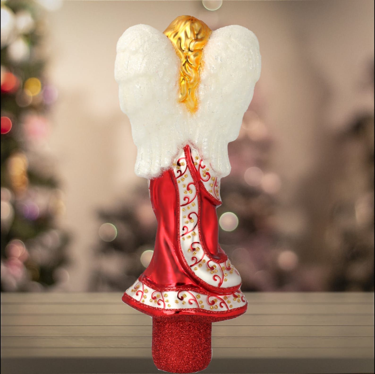 Delicate Glass Angel Tree Topper