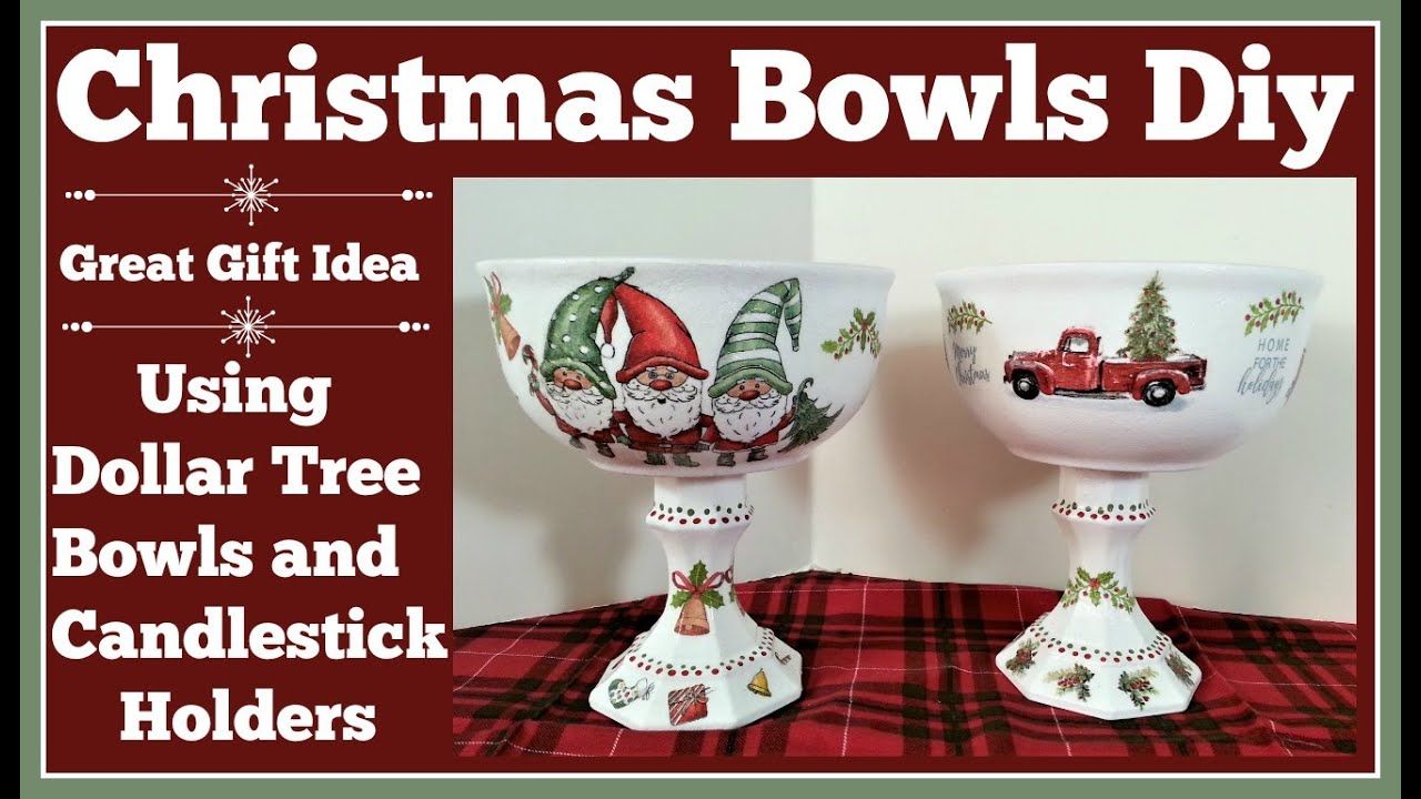 DIY Christmas serving bowls