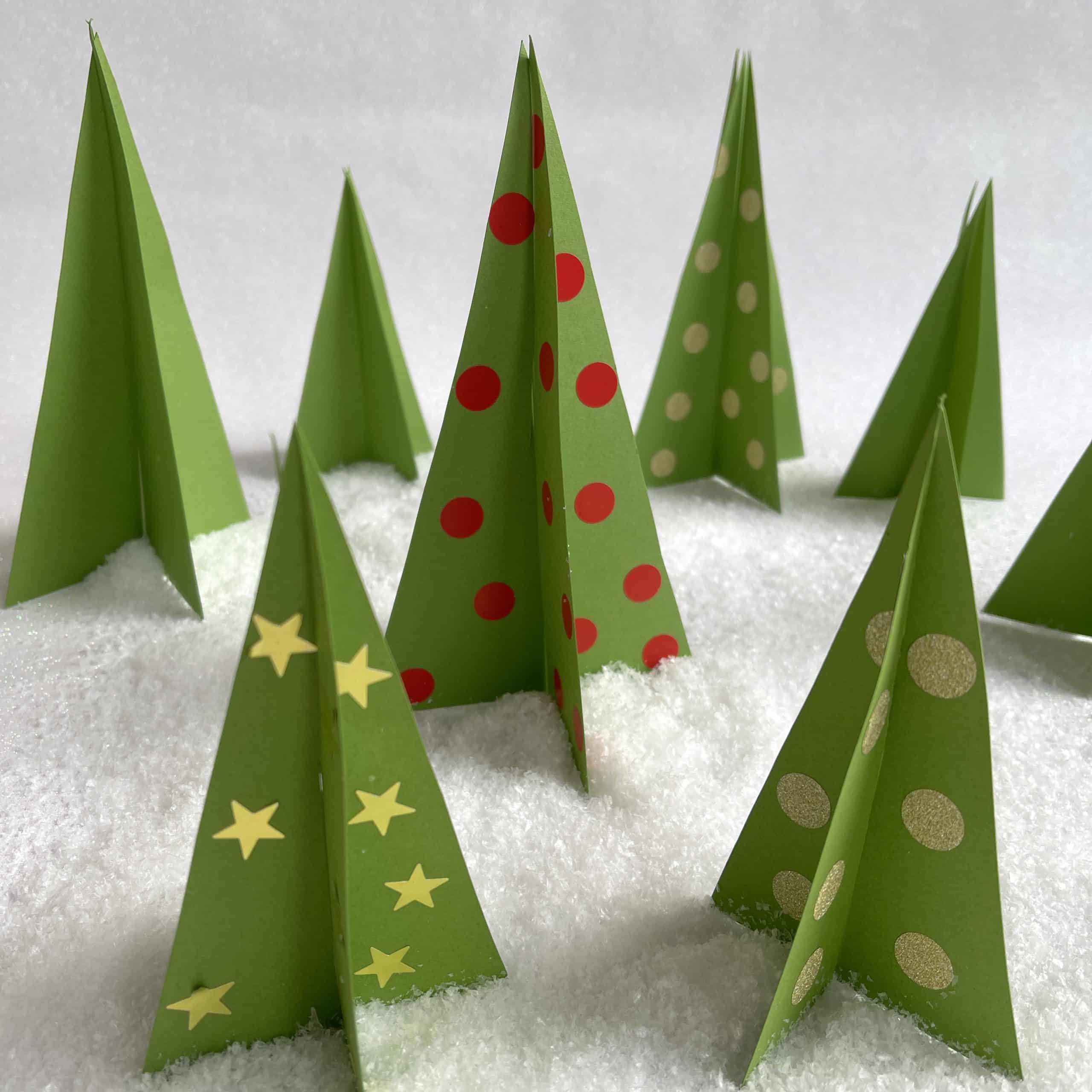 DIY Pop Up Christmas Tree Card Materials