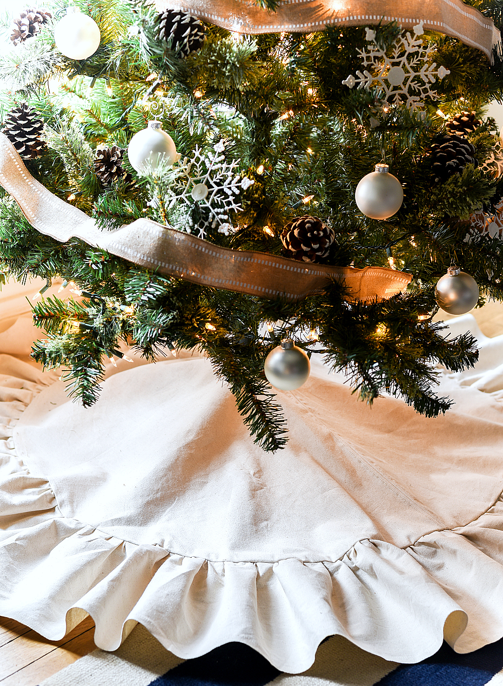 Drop Cloth Under Christmas Tree