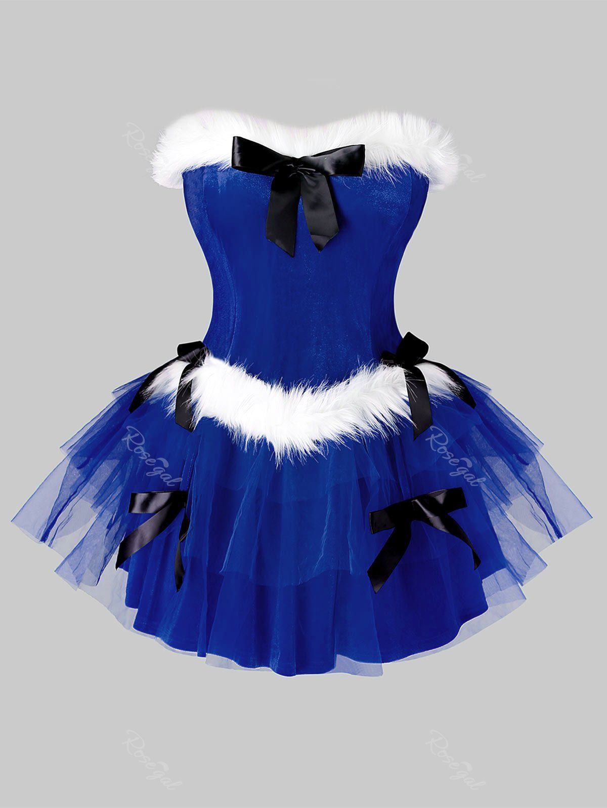 Faux Fur Christmas Dresses