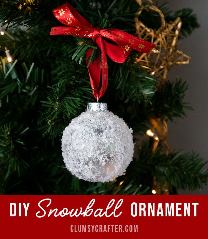 Faux Snow Christmas Tree Ornaments