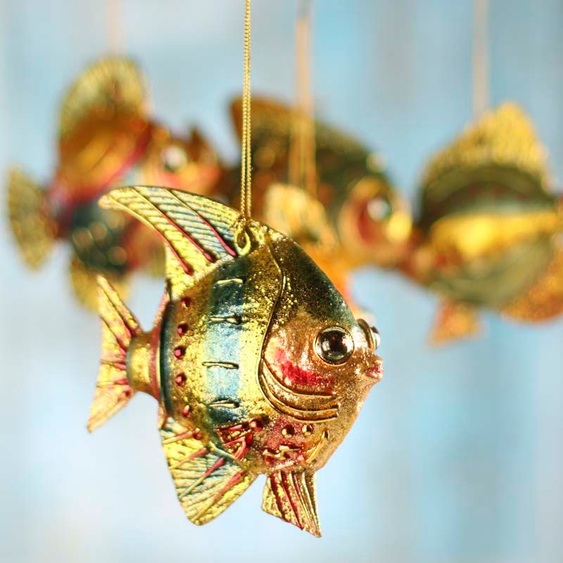 Fish-shaped ornaments