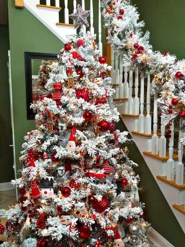 Flocked Christmas Tree Ideas