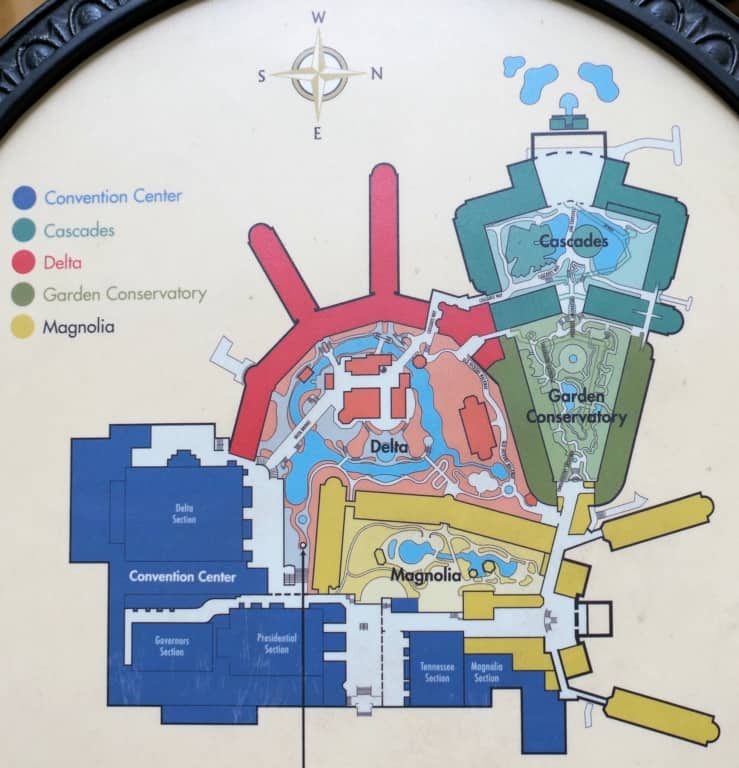 Gaylord Opryland Resort Map