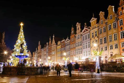 Gdansk Christmas Market at Night