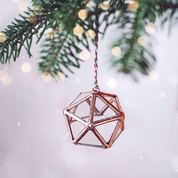 Geometric Christmas Ornaments