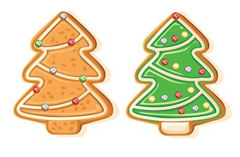 Gingerbread Christmas Tree Illustration