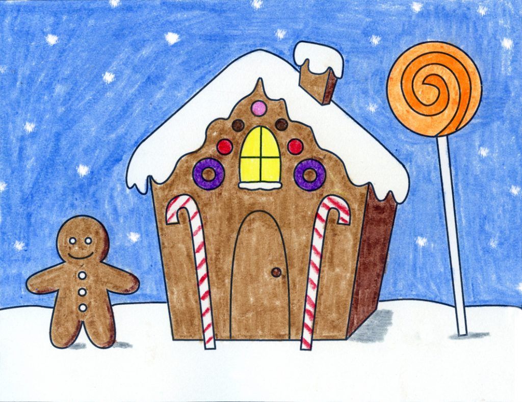 Gingerbread House Drawing Ideas