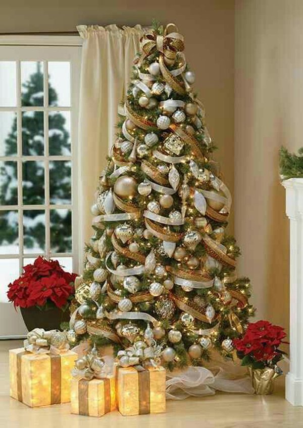 Glamorous Gold Christmas Tree