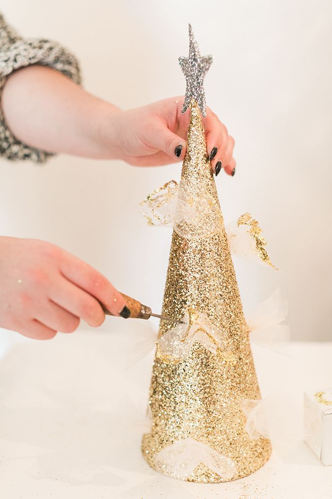 Glittery Christmas Tree Toppers