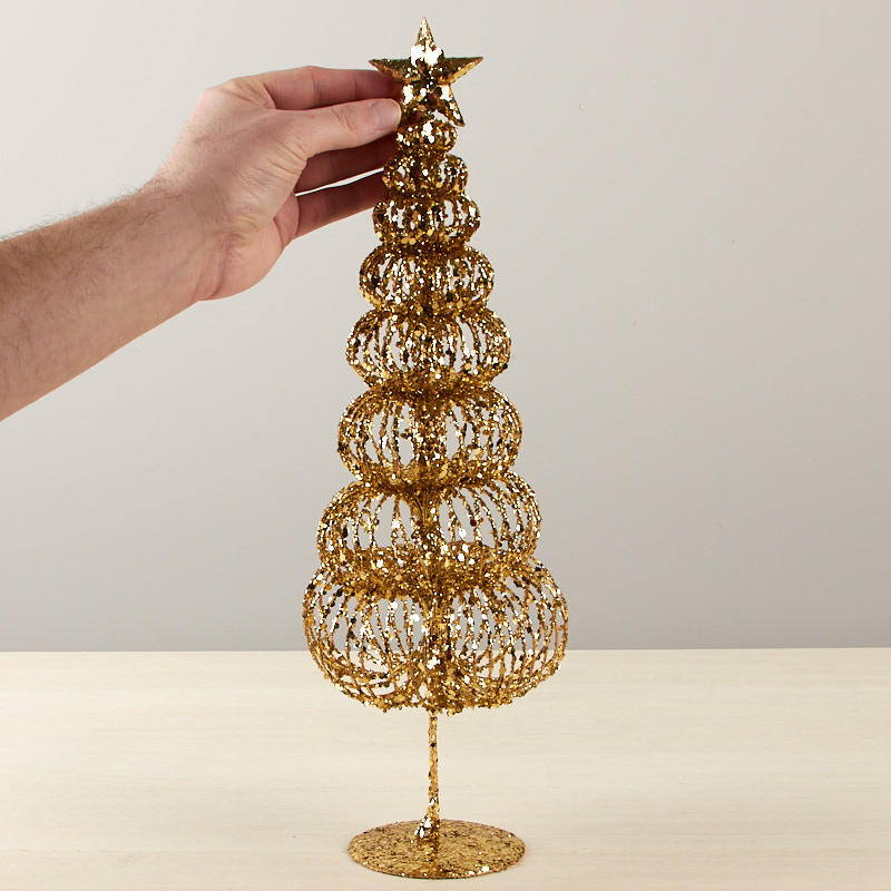 Gold Wire Christmas Tree