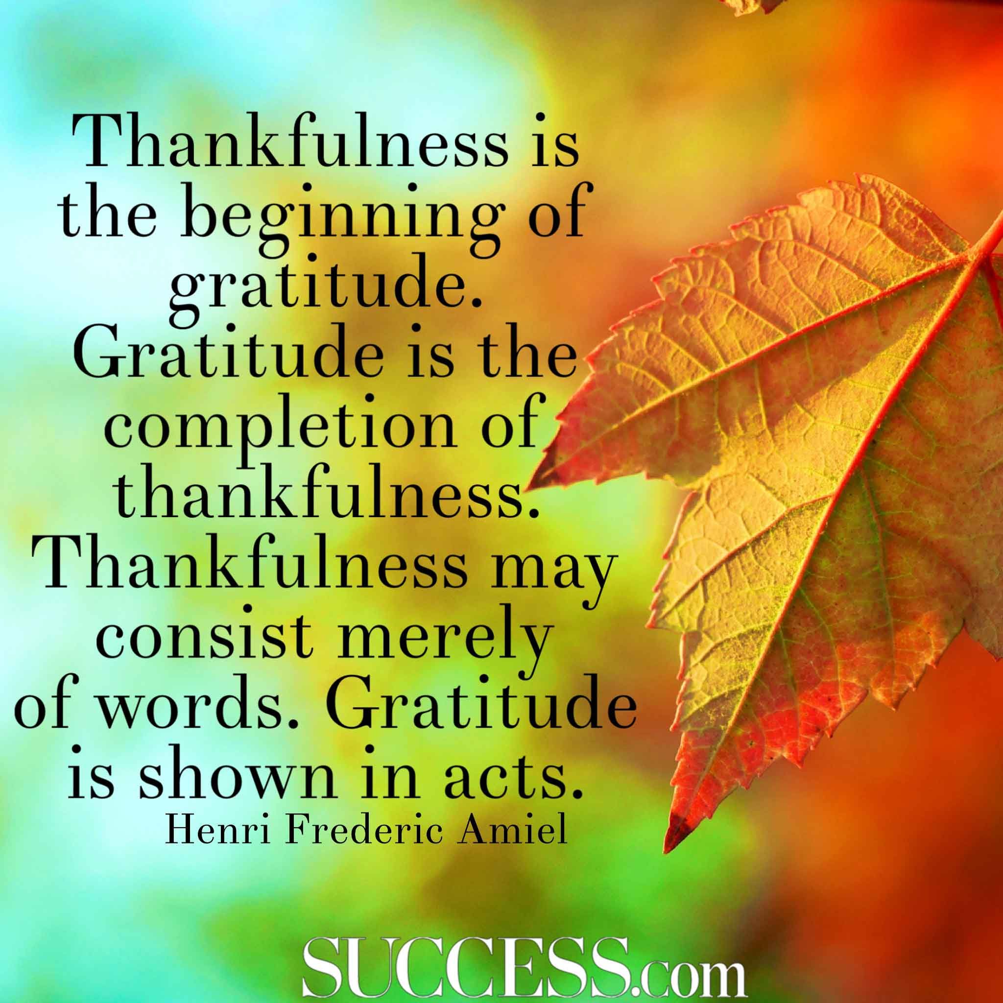 Gratitude