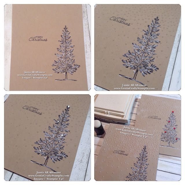 Hand-Stamped Christmas Card