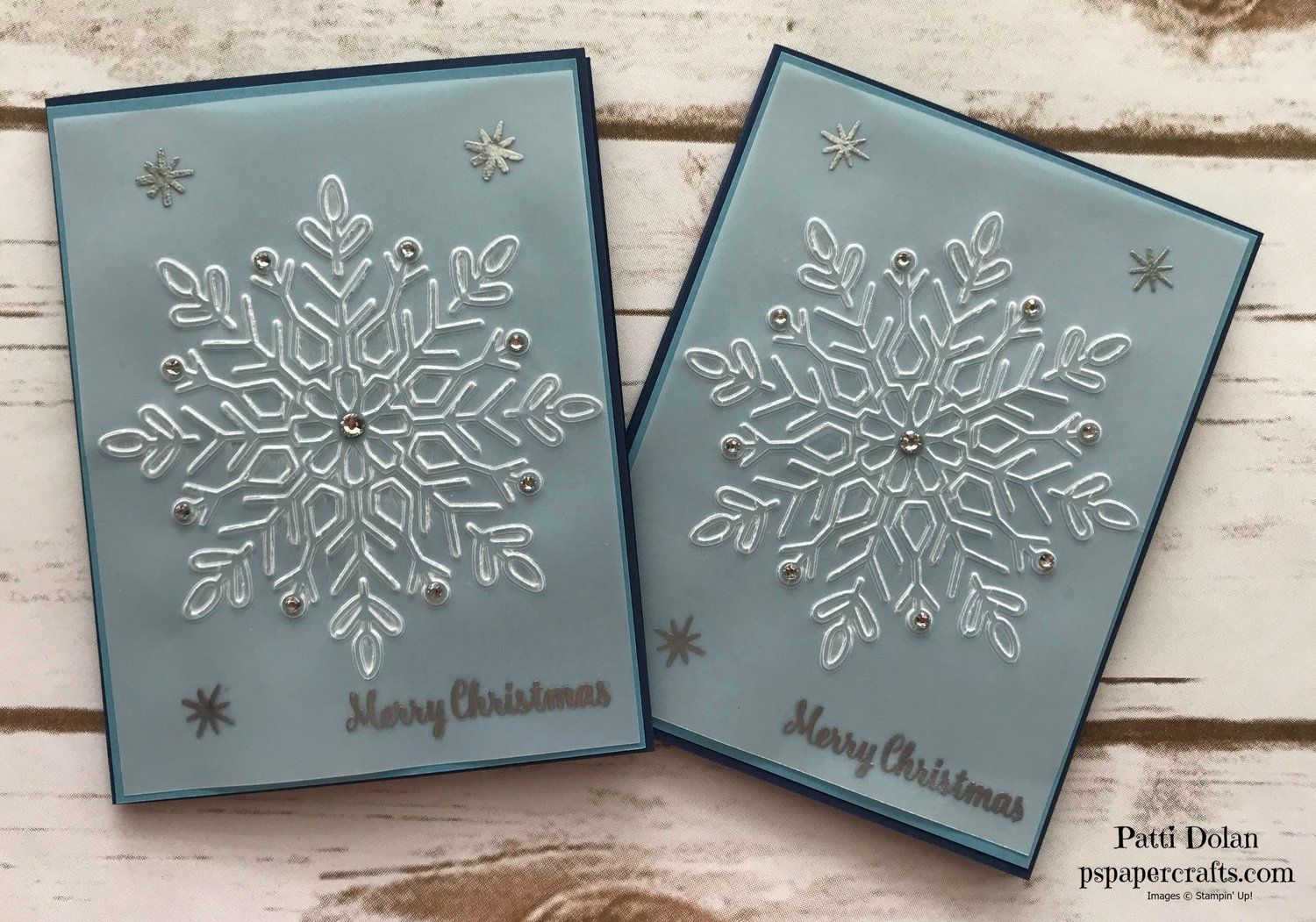 Handmade Paper Snowflake Christmas Card