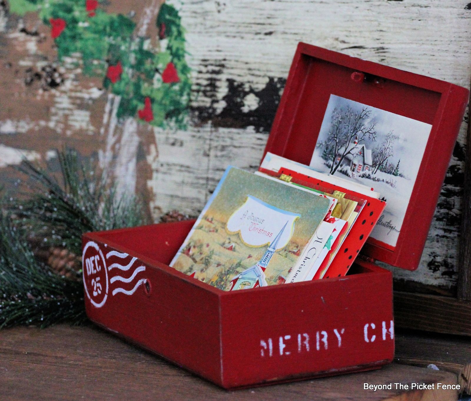 Holiday Card Display Box