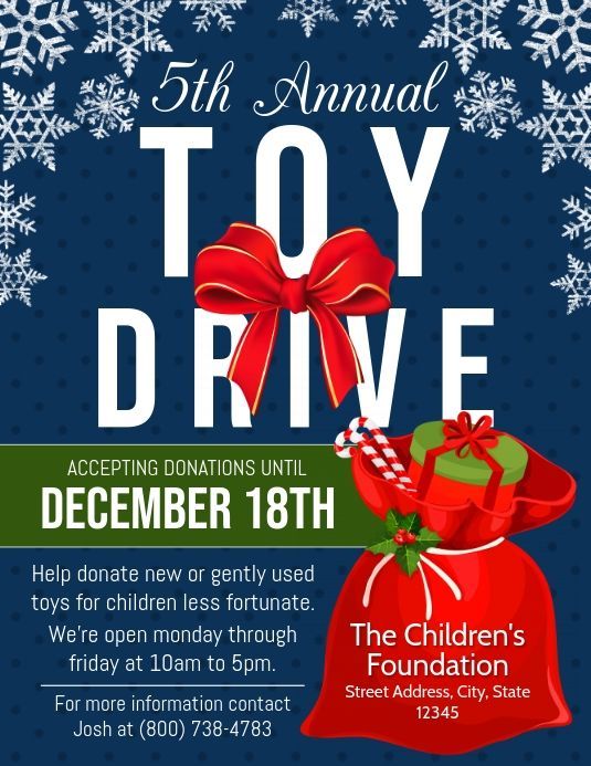 Holiday Gift Drive Toys for Tots