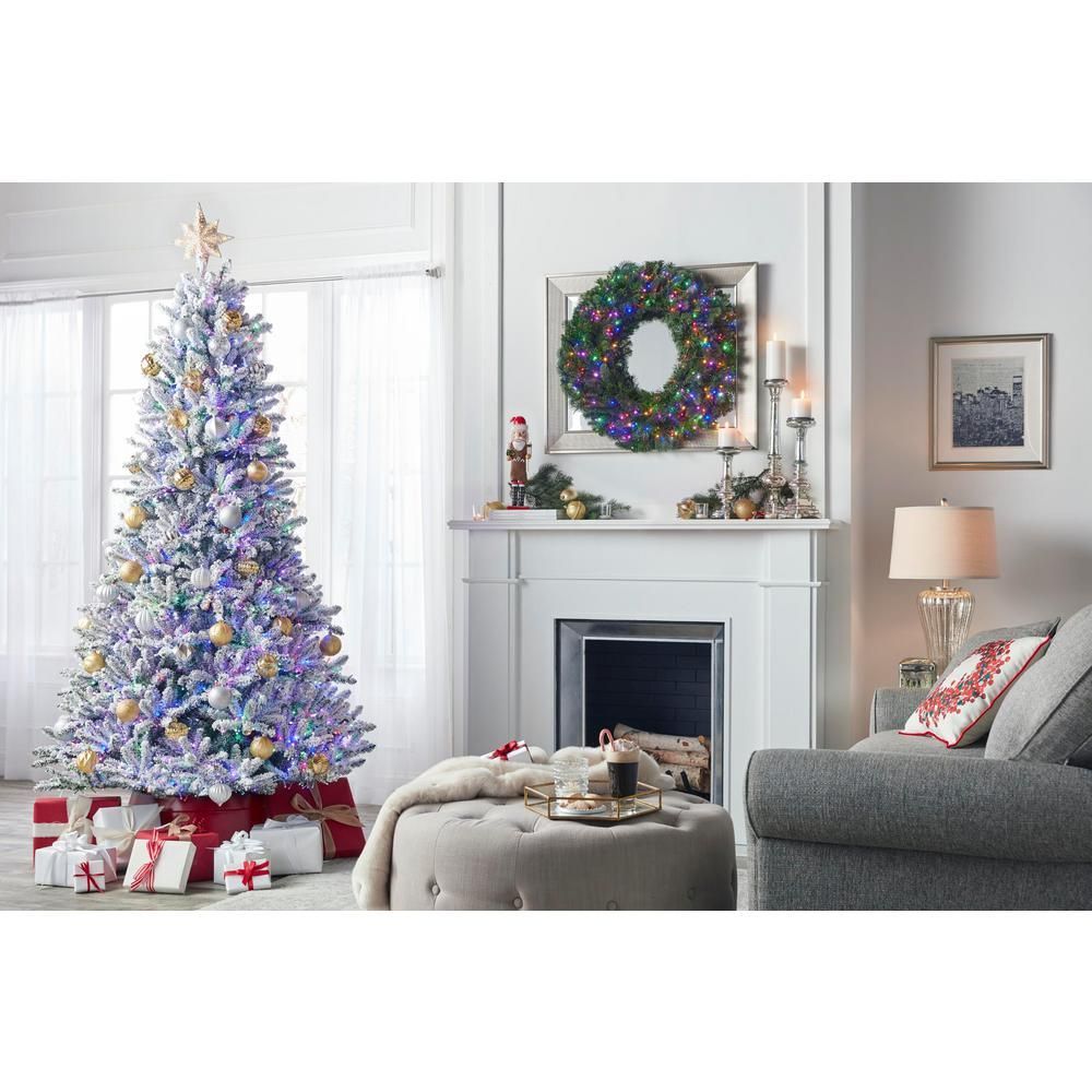 Home Accents Holiday Flocked Christmas Tree